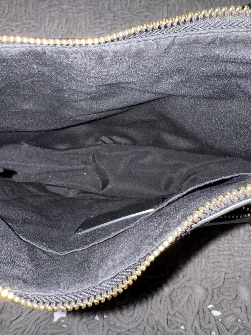 COACH Black Pebbled Leather Crossbody Bag with Gold Hardware